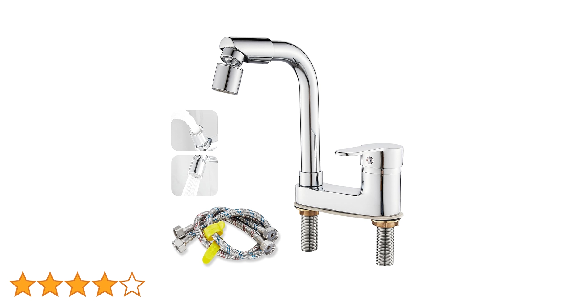 Amazon | Maynosi 洗面台蛇口 2穴洗面用水栓 洗面水栓 ツーホール式